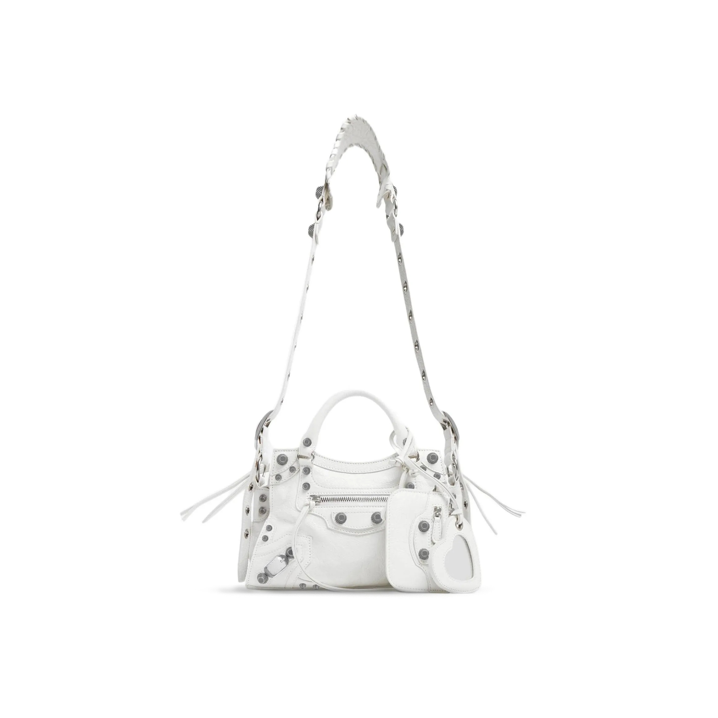 BALENCIAGA SMALL NEO CAGOLE CITY IN WHITE 700940210B09104 (25.9*17.8*11.4cm)
